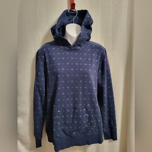 Hooey Women's Mesa Aztec Printed Navy Hoodie size Large